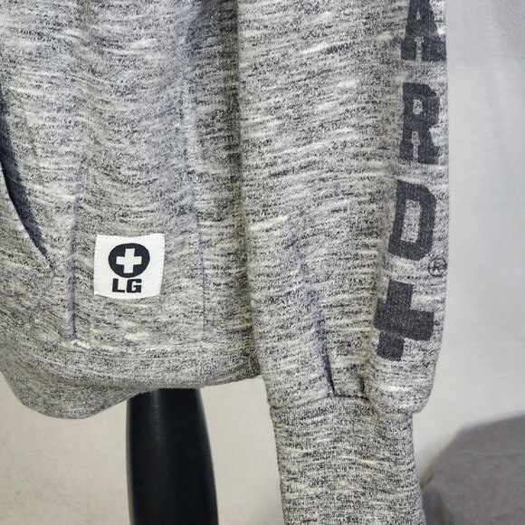 Popularity Products Lifeguard Myrtle Beach SC Cotton Poly Grey Black LS Hoodie S - Picture 12 of 16